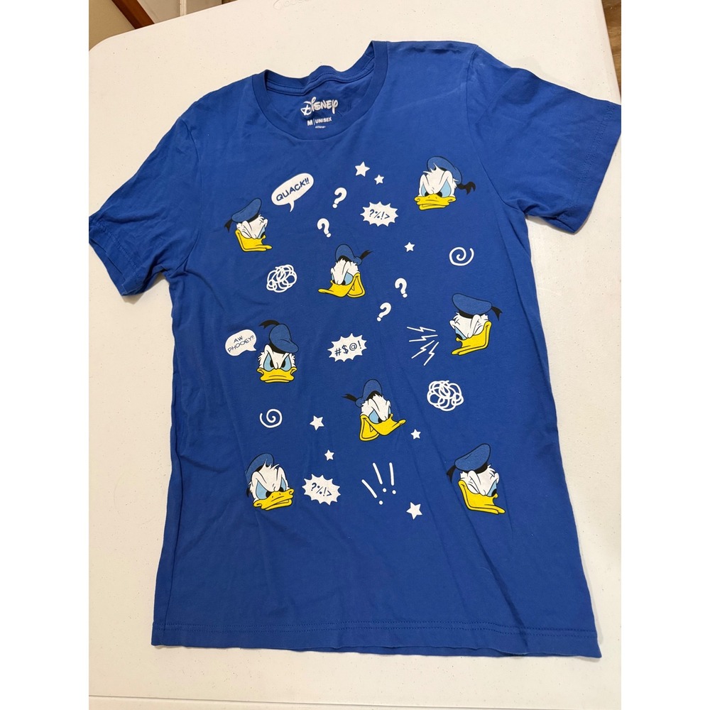 Disney Harveys Donald Duck Blue Graphic T-Shirt Unisex Medium